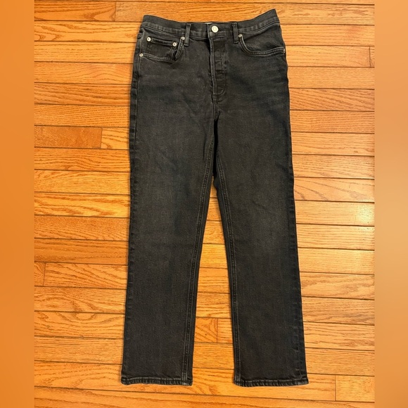 AGOLDE Riley High Rise Straight Crop Jeans size 28 - Picture 4 of 10